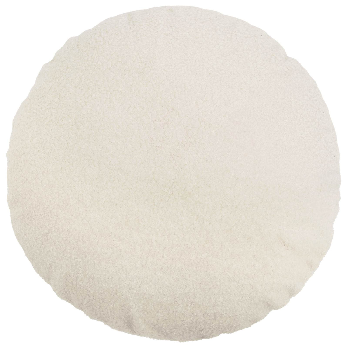 vidaXL Poszewka na poduszkę 6 pcs HEERLEN kremowy Ø 60 cm Bouclé
