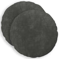 vidaXL Poszewka na poduszkę 2 pcs HEERLEN antracytowy Ø 60 cm