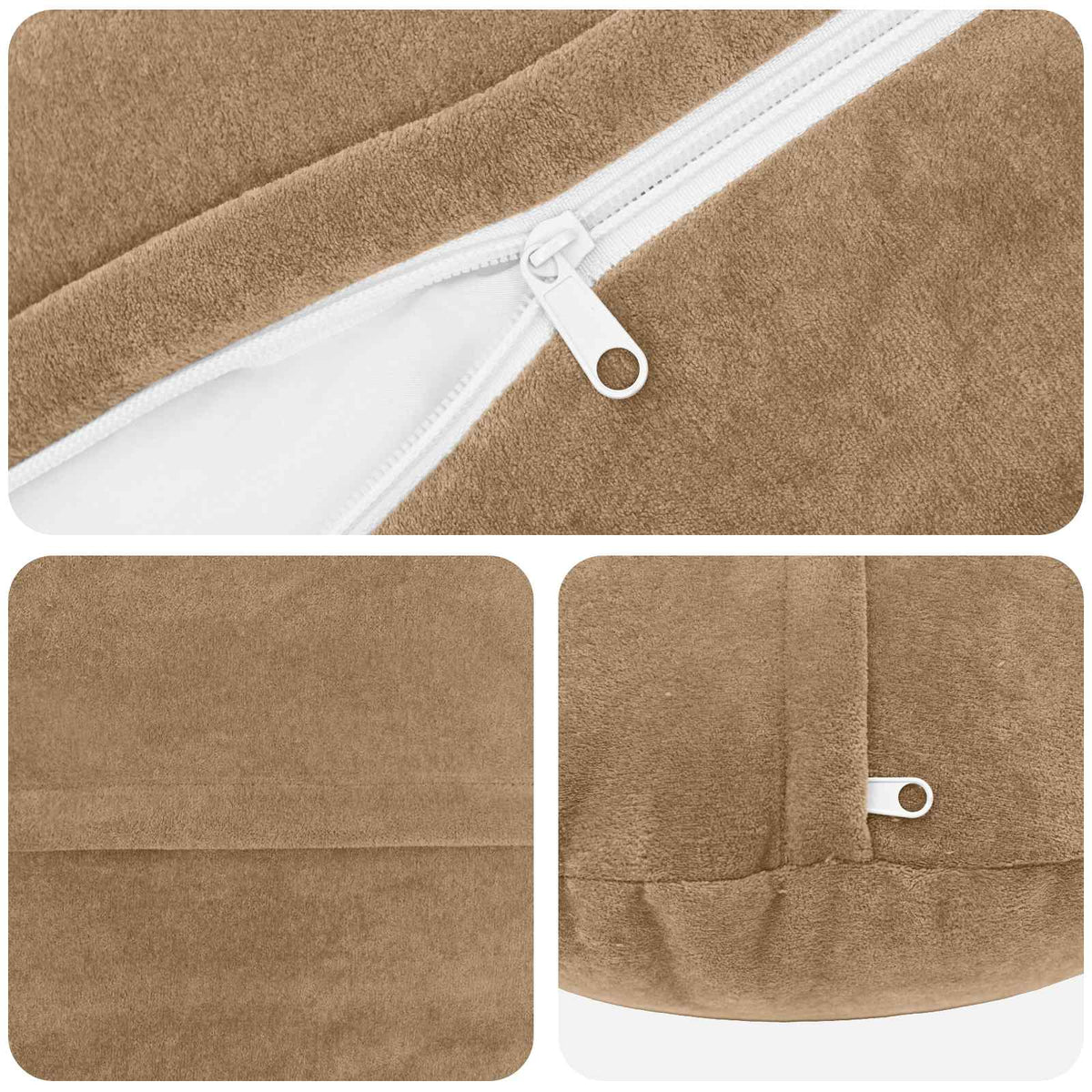 vidaXL Poszewka na poduszkę 2 pcs HEERLEN Ciemnoszary Ø 60 cm
