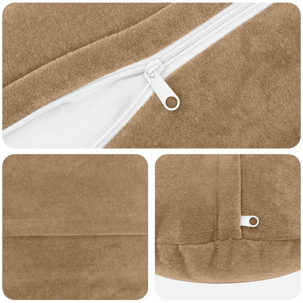 vidaXL Poszewka na poduszkę 6 pcs HEERLEN Ciemnoszary Ø 60 cm