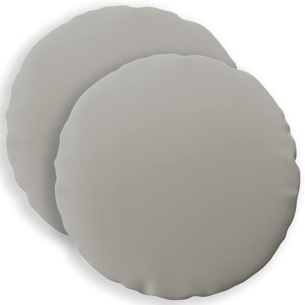 vidaXL Poszewka na poduszkę 2 pcs HEERLEN Szary Ø 60 cm Poliester