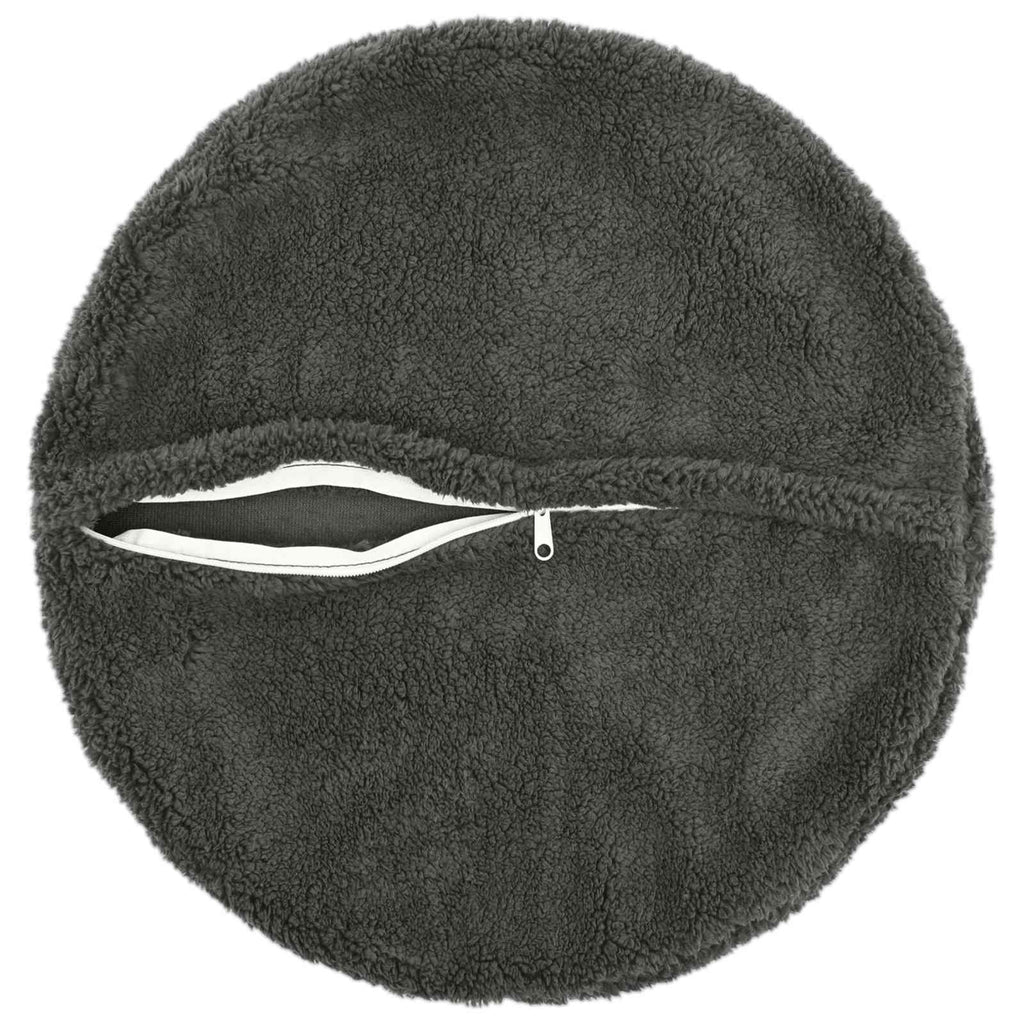 vidaXL Poszewka na poduszkę 6 pcs HEERLEN ciemnoszary Ø 60 cm Bouclé
