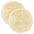 vidaXL Poszewka na poduszkę 2 pcs HEERLEN kremowy Ø 60 cm Fleece PV