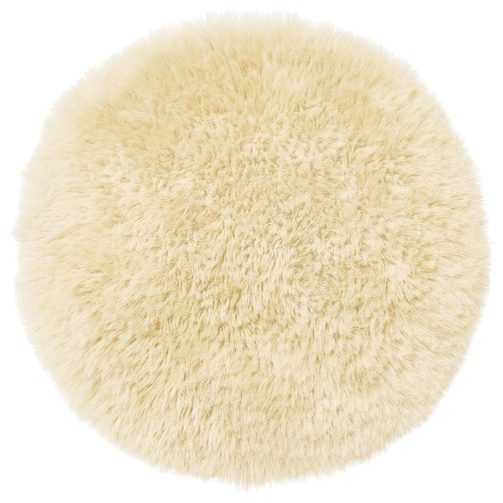 vidaXL Poszewka na poduszkę 2 pcs HEERLEN kremowy Ø 60 cm Fleece PV
