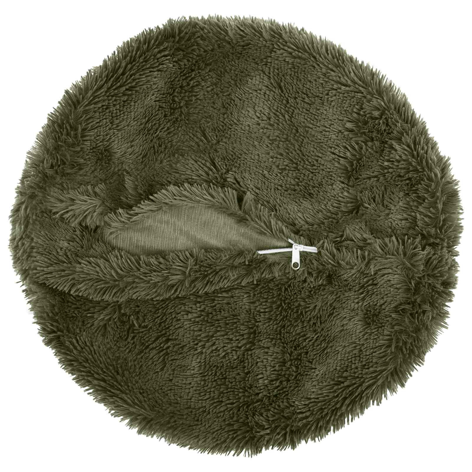 vidaXL Poszewka na poduszkę 6 pcs HEERLEN zielony Ø 60 cm Fleece PV