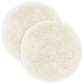 vidaXL Poszewka na poduszkę 2 pcs HEERLEN Biały Ø 60 cm Fleece PV