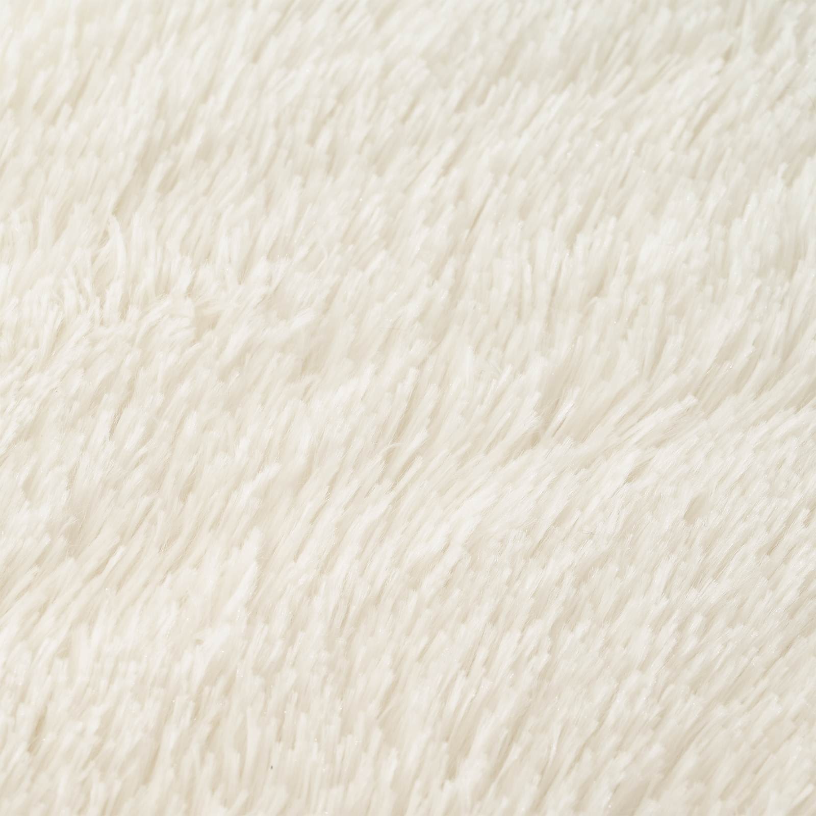 vidaXL Poszewka na poduszkę 6 pcs HEERLEN Biały Ø 60 cm Fleece PV