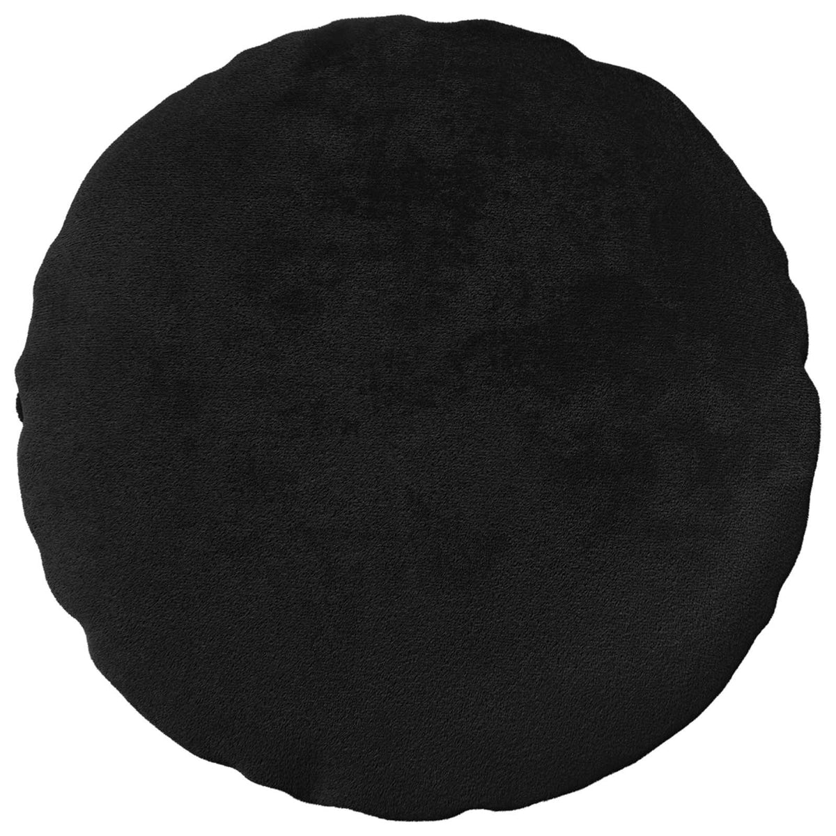 vidaXL Poszewka na poduszkę 6 pcs HEERLEN Czarny Ø 60 cm Flanela