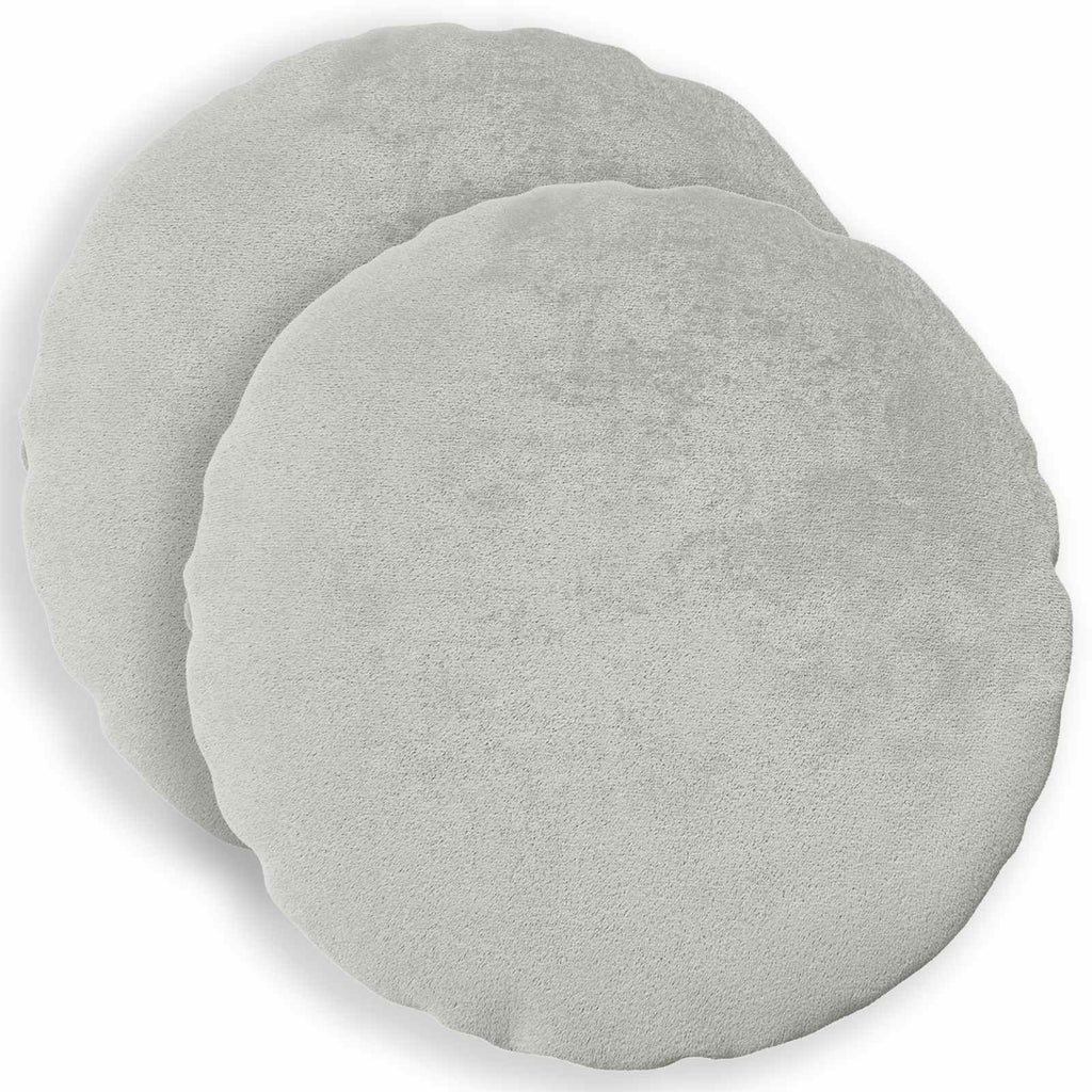 vidaXL Poszewka na poduszkę 2 pcs HEERLEN jasnoszary Ø 60 cm Flanela