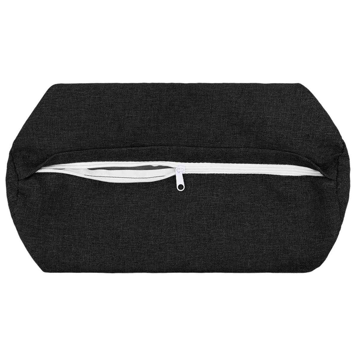 vidaXL Poszewka na poduszkę 2 szt. HEERLEN Czarny Ø 15 x 40 cm tkanina