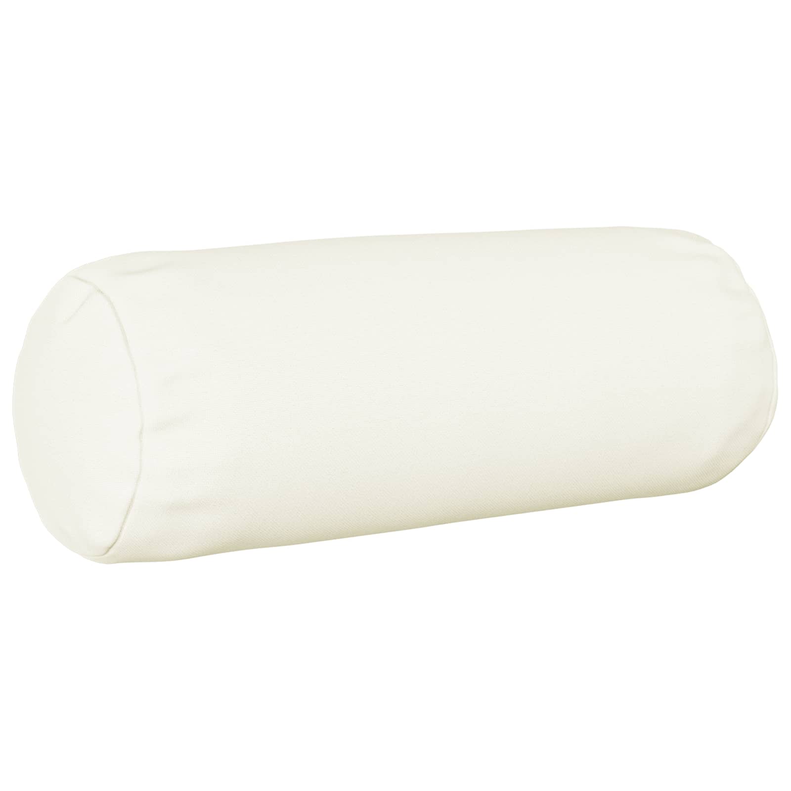 vidaXL Poszewka na poduszkę 2 szt. HEERLEN Biały Ø 15 x 40 cm tkanina