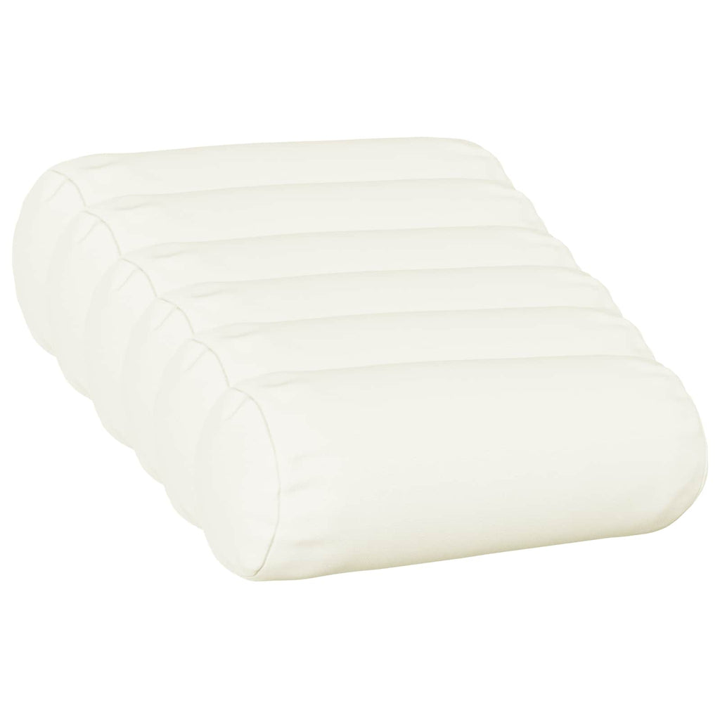 vidaXL Poszewka na poduszkę 6 szt. HEERLEN Biały Ø 15 x 40 cm tkanina