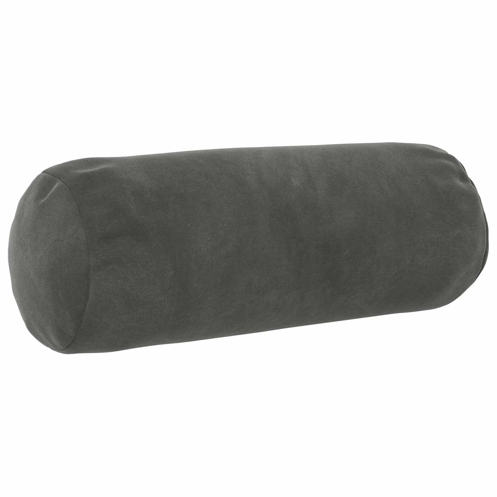 vidaXL Poszewka na poduszkę 2 pcs HEERLEN ciemnoszary Ø 15 x 40 cm