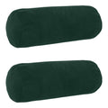 vidaXL Poszewka na poduszkę 2 pcs HEERLEN Ciemnozielony Ø 15 x 40 cm