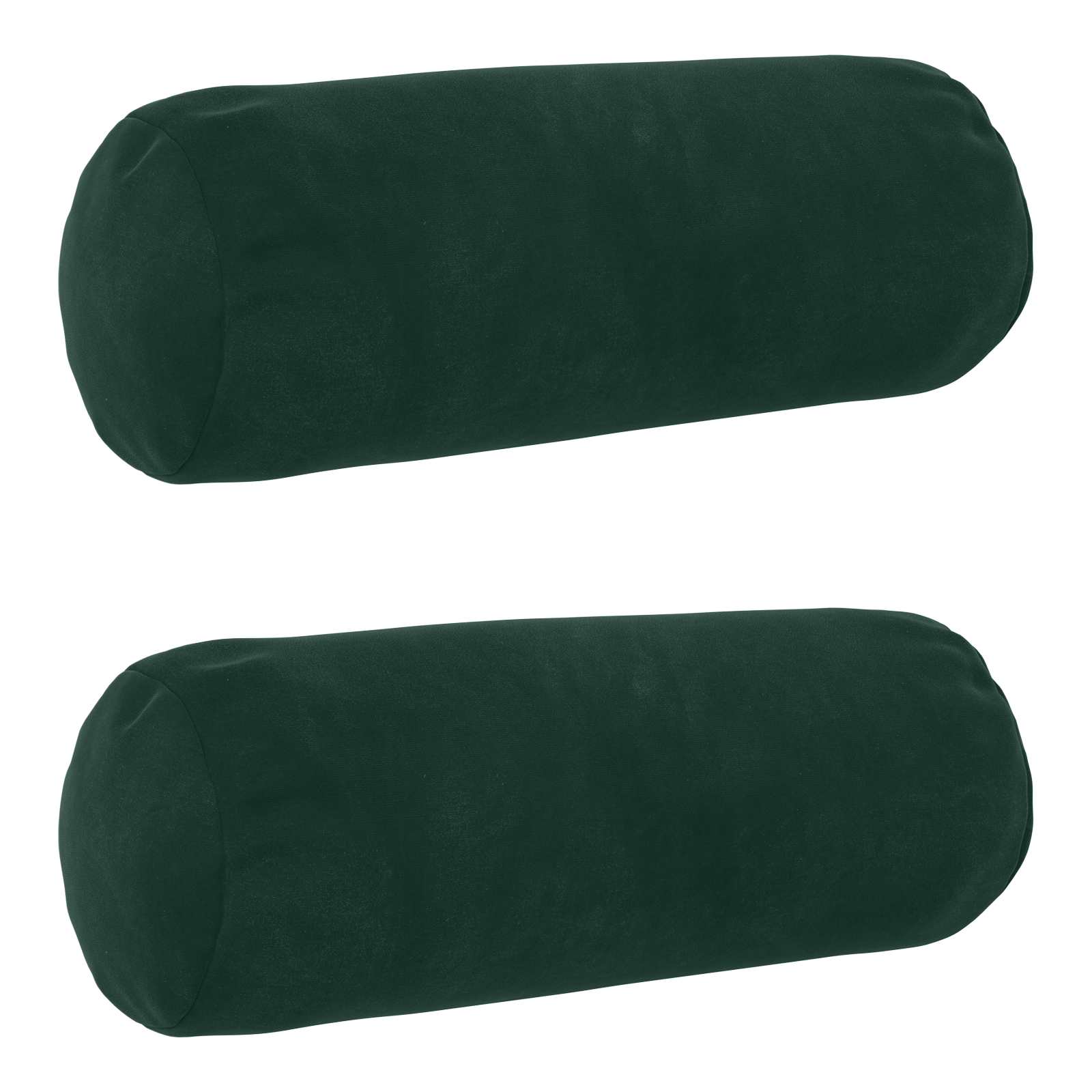 vidaXL Poszewka na poduszkę 2 pcs HEERLEN Ciemnozielony Ø 15 x 40 cm
