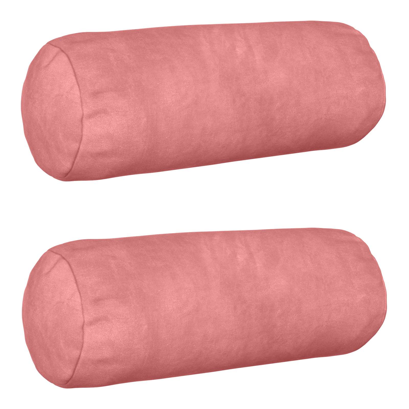vidaXL Poszewka na poduszkę 2 pcs HEERLEN różowy Ø 15 x 40 cm Welur