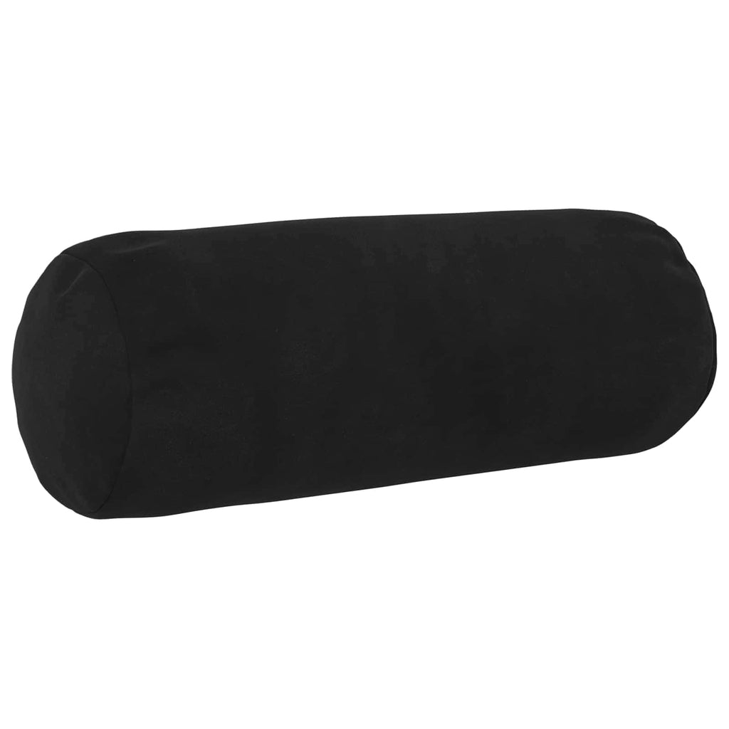 vidaXL Poszewka na poduszkę 2 pcs HEERLEN Czarny Ø 15 x 40 cm Welur