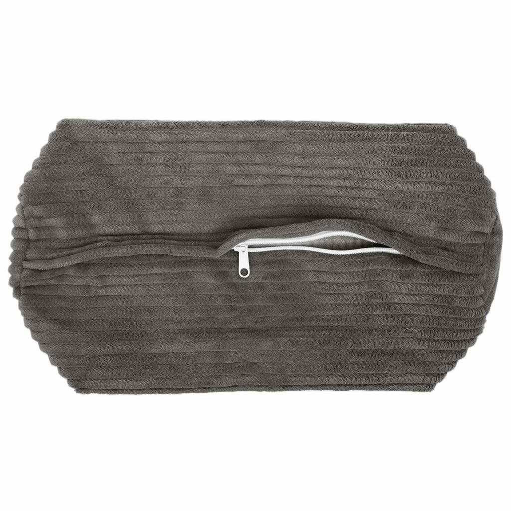 vidaXL Poszewka na poduszkę 2 pcs HEERLEN ciemnoszary Ø 15 x 40 cm