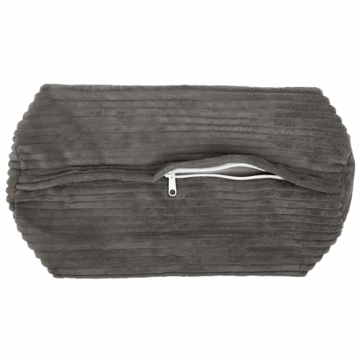 vidaXL Poszewka na poduszkę 2 pcs HEERLEN ciemnoszary Ø 15 x 40 cm