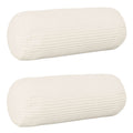 vidaXL Poszewka na poduszkę 2 pcs HEERLEN kremowy Ø 15 x 40 cm sztruks
