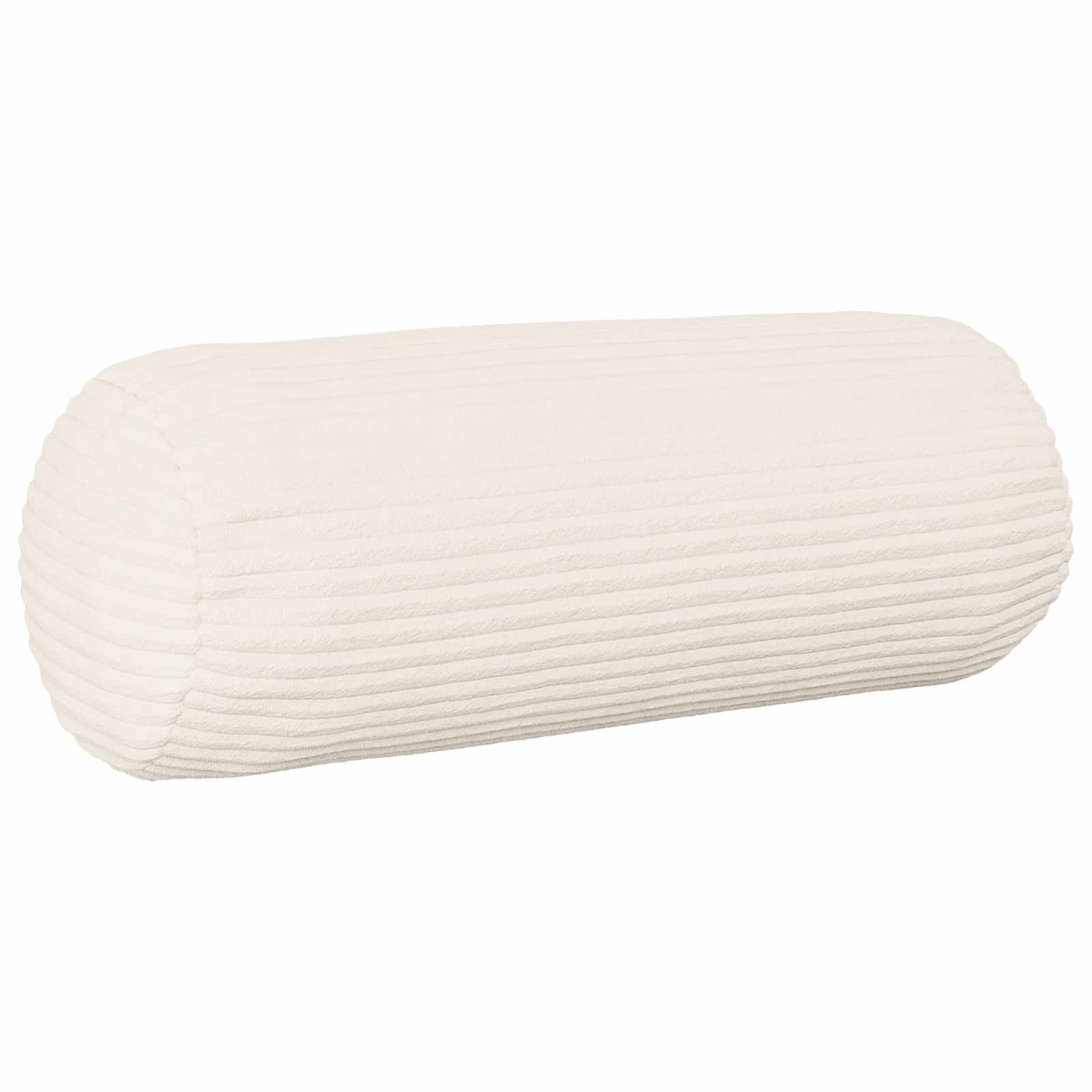 vidaXL Poszewka na poduszkę 2 pcs HEERLEN kremowy Ø 15 x 40 cm sztruks