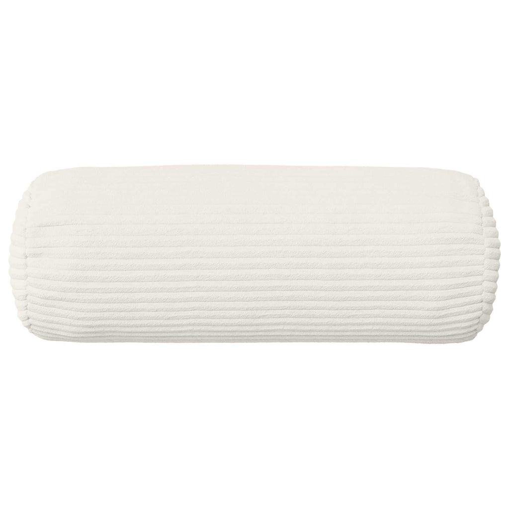 vidaXL Poszewka na poduszkę 2 pcs HEERLEN kremowy Ø 15 x 40 cm sztruks