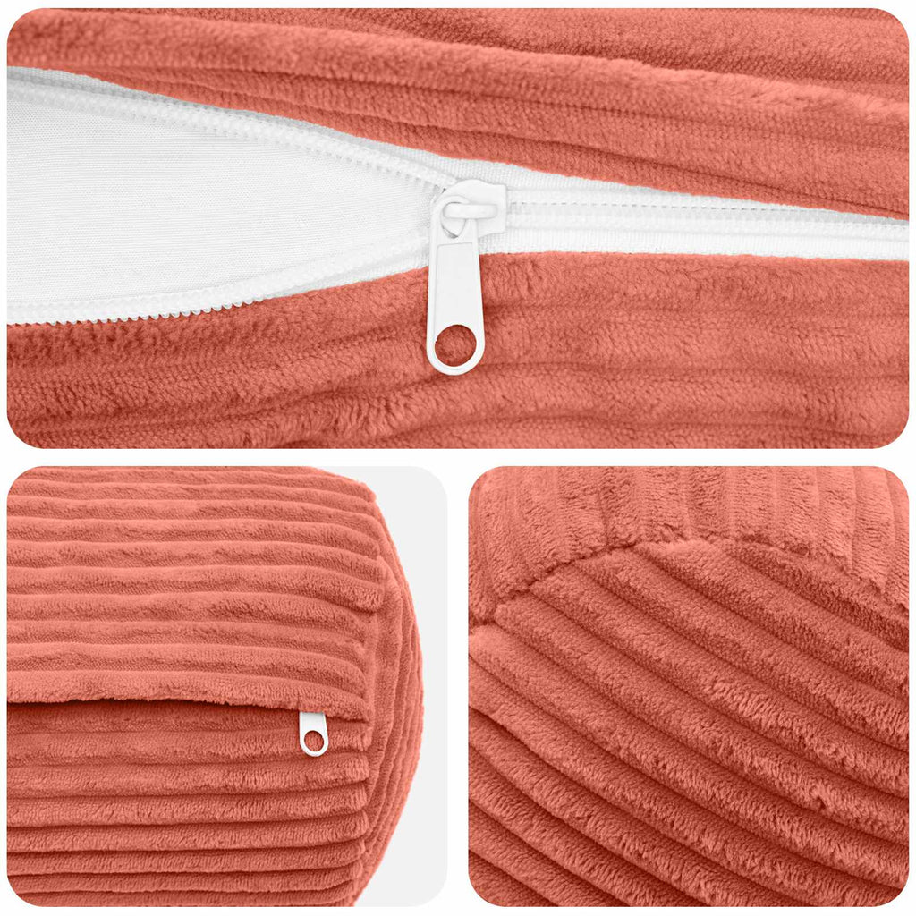 vidaXL Poszewka na poduszkę 2 pcs HEERLEN Czerwono-pomarańczowy