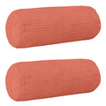 vidaXL Poszewka na poduszkę 2 pcs HEERLEN Czerwono-pomarańczowy