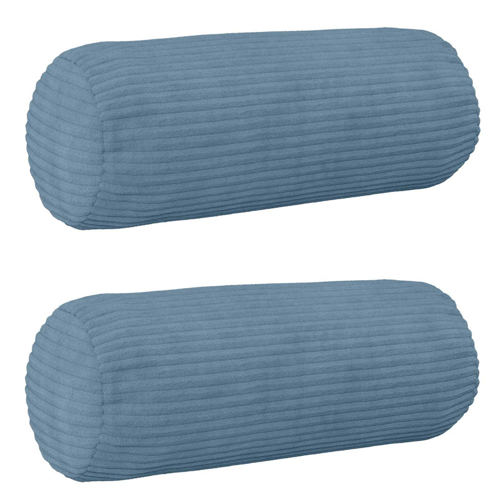 vidaXL Poszewka na poduszkę 2 pcs HEERLEN niebieski Ø 15 x 40 cm