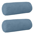vidaXL Poszewka na poduszkę 2 pcs HEERLEN niebieski Ø 15 x 40 cm