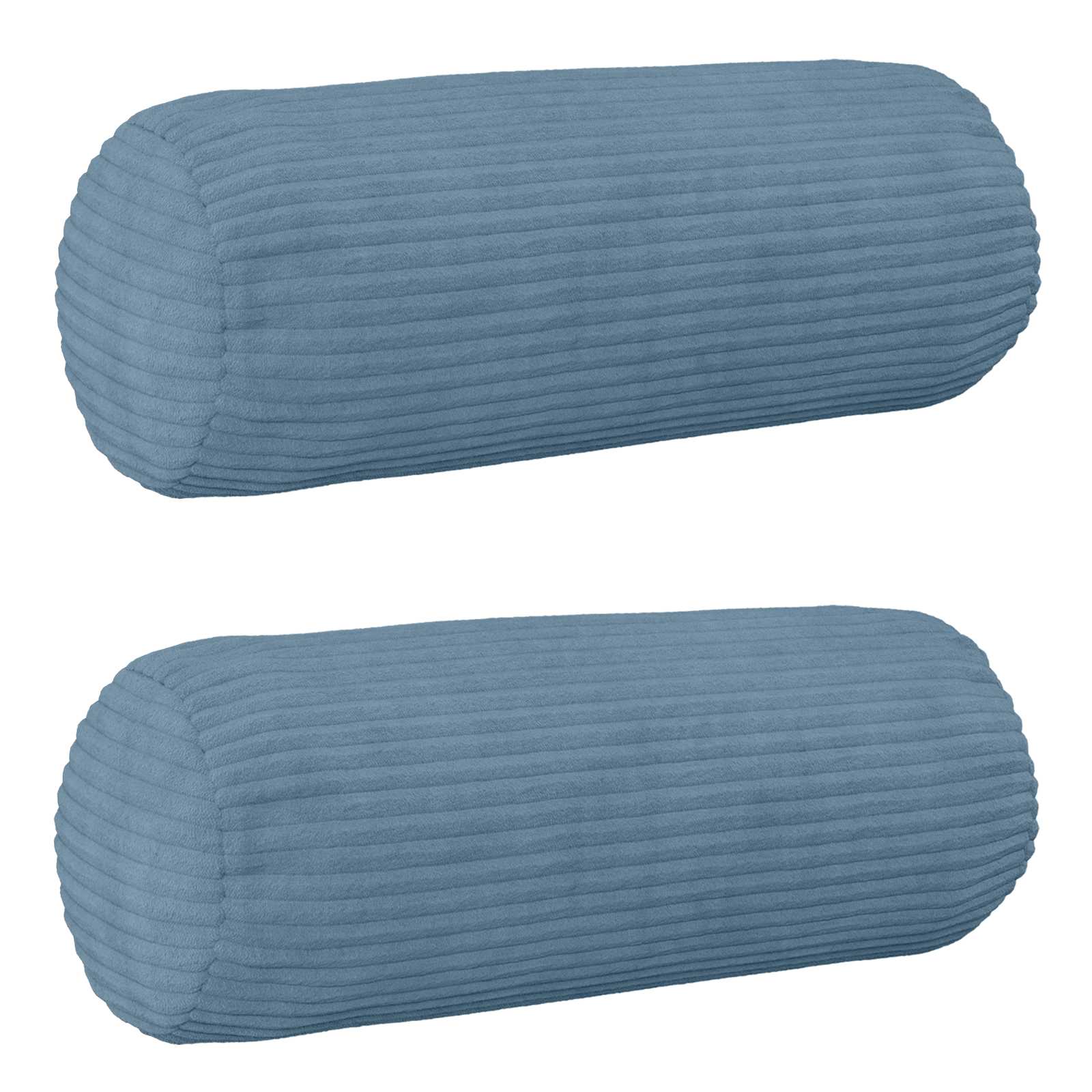 vidaXL Poszewka na poduszkę 2 pcs HEERLEN niebieski Ø 15 x 40 cm