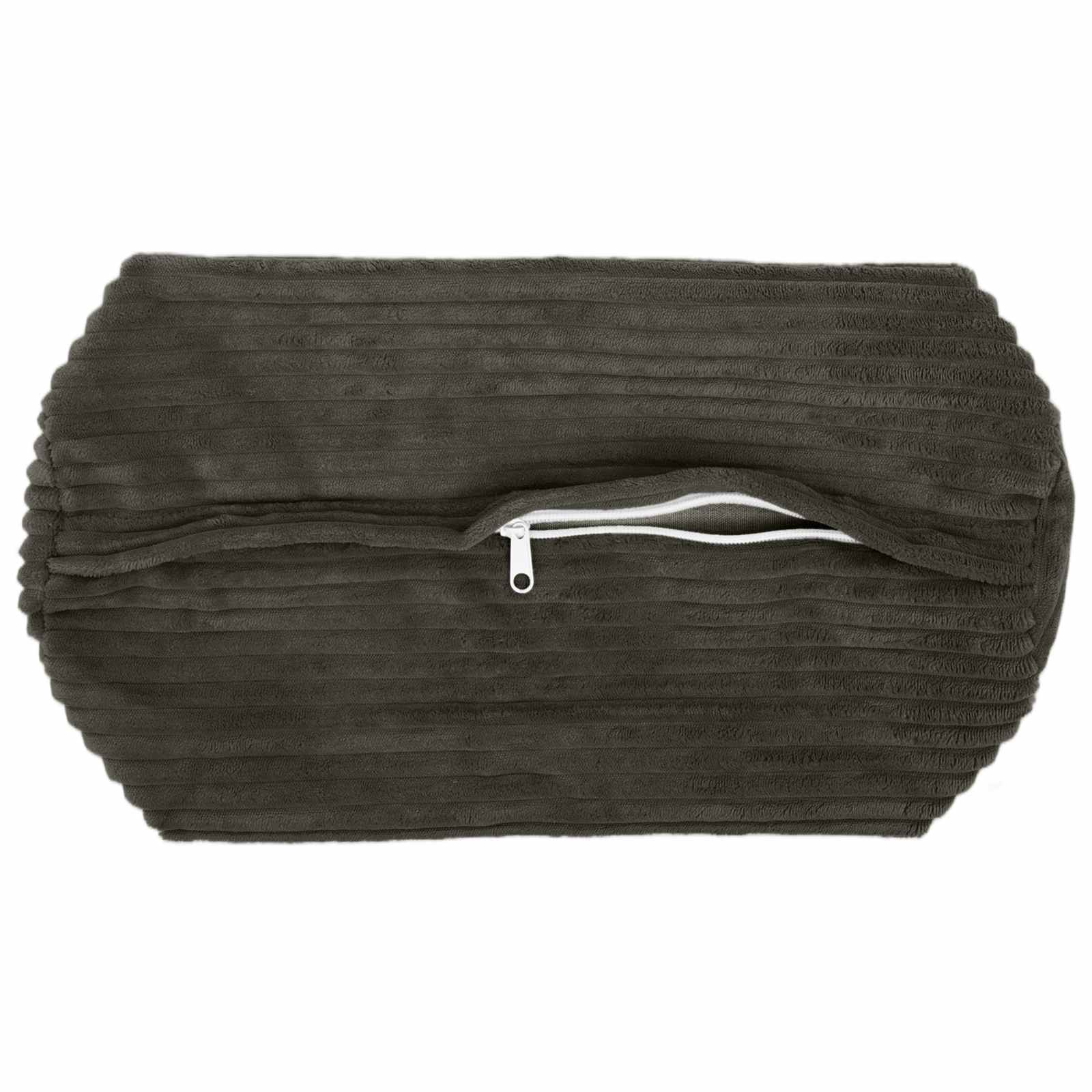 vidaXL Poszewka na poduszkę 6 pcs HEERLEN antracytowy Ø 15 x 40 cm