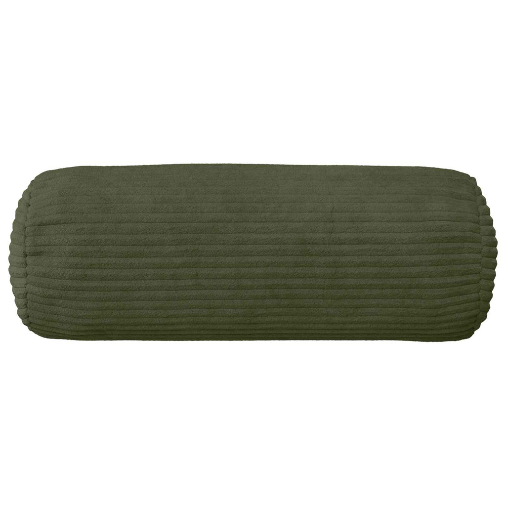 vidaXL Poszewka na poduszkę 6 pcs HEERLEN zielony Ø 15 x 40 cm sztruks