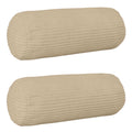vidaXL Poszewka na poduszkę 2 pcs HEERLEN Ciemnoszary Ø 15 x 40 cm