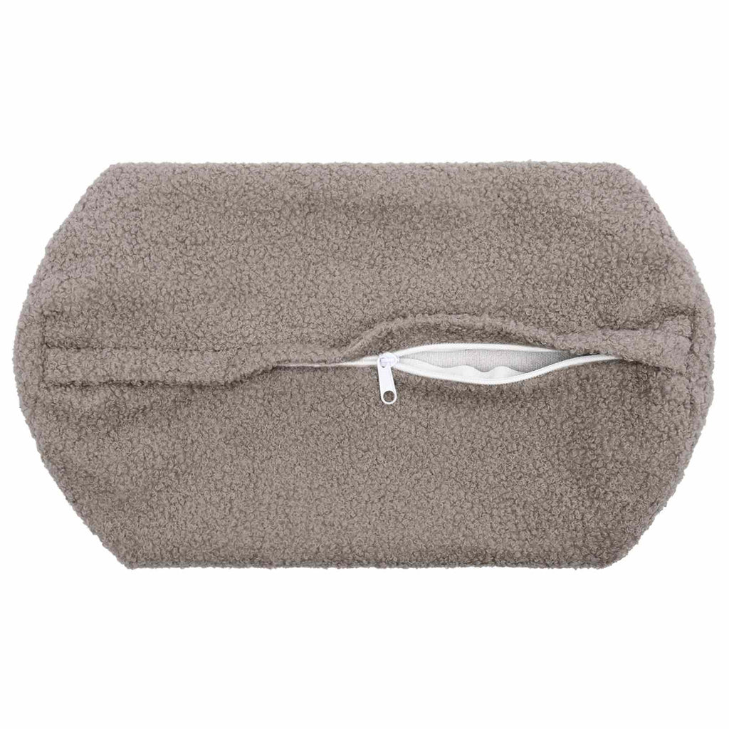 vidaXL Poszewka na poduszkę 2 pcs HEERLEN jasnoszary Ø 15 x 40 cm