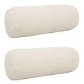 vidaXL Poszewka na poduszkę 2 pcs HEERLEN kremowy Ø 15 x 40 cm Bouclé