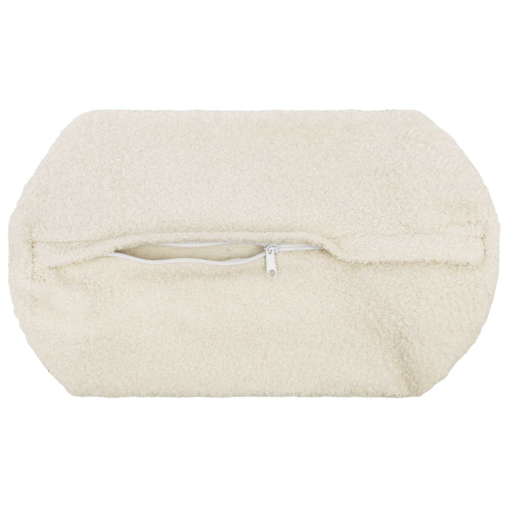 vidaXL Poszewka na poduszkę 6 pcs HEERLEN kremowy Ø 15 x 40 cm Bouclé