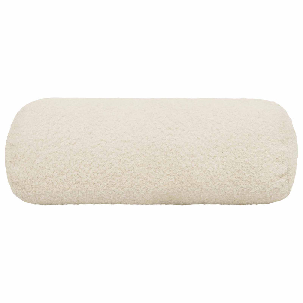 vidaXL Poszewka na poduszkę 6 pcs HEERLEN kremowy Ø 15 x 40 cm Bouclé