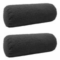 vidaXL Poszewka na poduszkę 2 pcs HEERLEN ciemnoszary Ø 15 x 40 cm