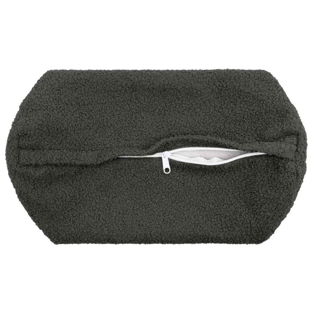 vidaXL Poszewka na poduszkę 6 pcs HEERLEN ciemnoszary Ø 15 x 40 cm
