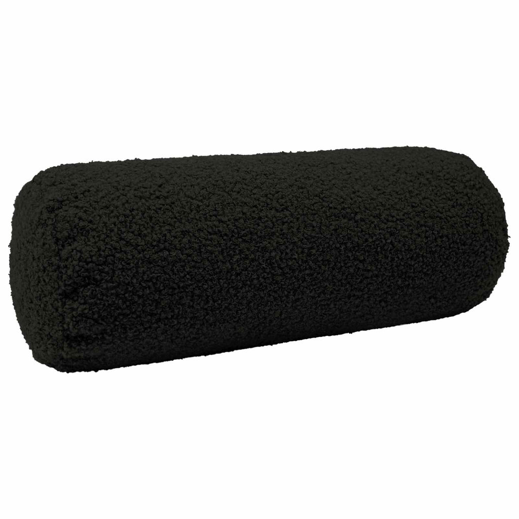 vidaXL Poszewka na poduszkę 2 pcs HEERLEN Czarny Ø 15 x 40 cm Bouclé