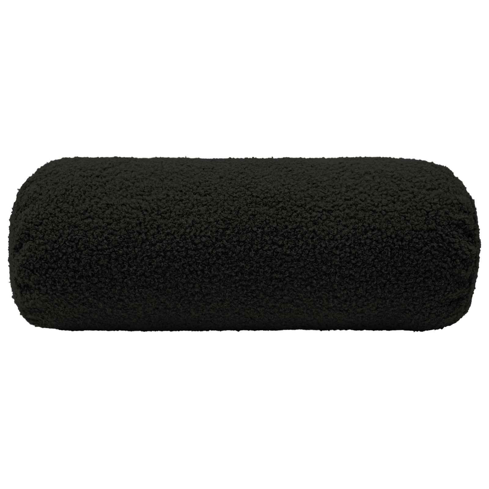 vidaXL Poszewka na poduszkę 2 pcs HEERLEN Czarny Ø 15 x 40 cm Bouclé