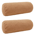 vidaXL Poszewka na poduszkę 2 pcs HEERLEN Beżowy Ø 15 x 40 cm Bouclé