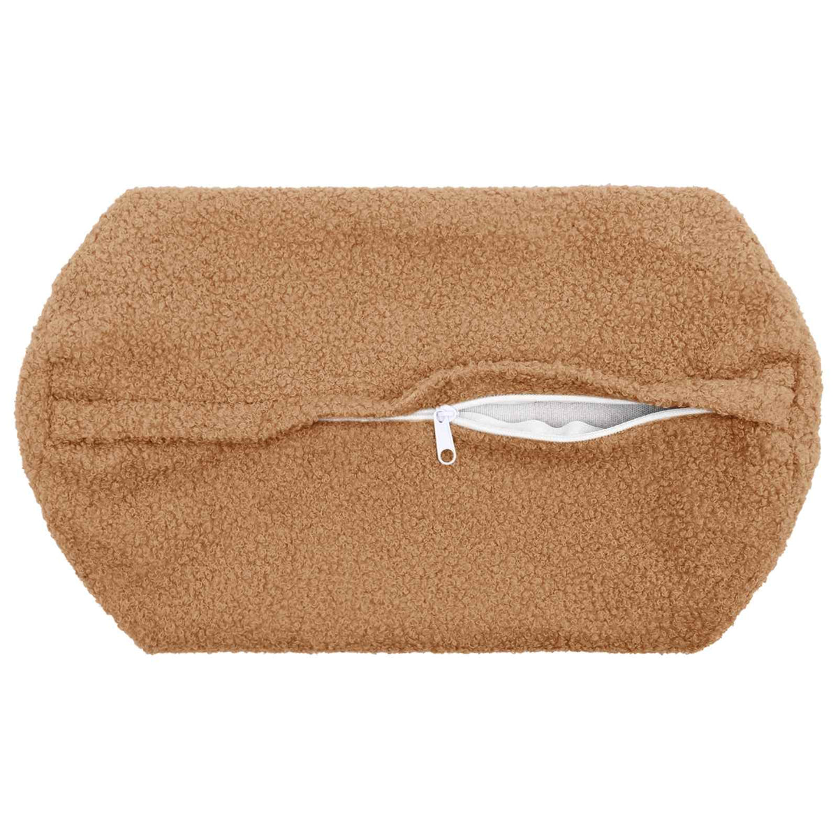 vidaXL Poszewka na poduszkę 6 pcs HEERLEN Beżowy Ø 15 x 40 cm Bouclé