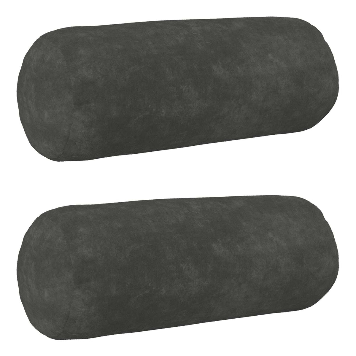 vidaXL Poszewka na poduszkę 2 pcs HEERLEN antracytowy Ø 15 x 40 cm