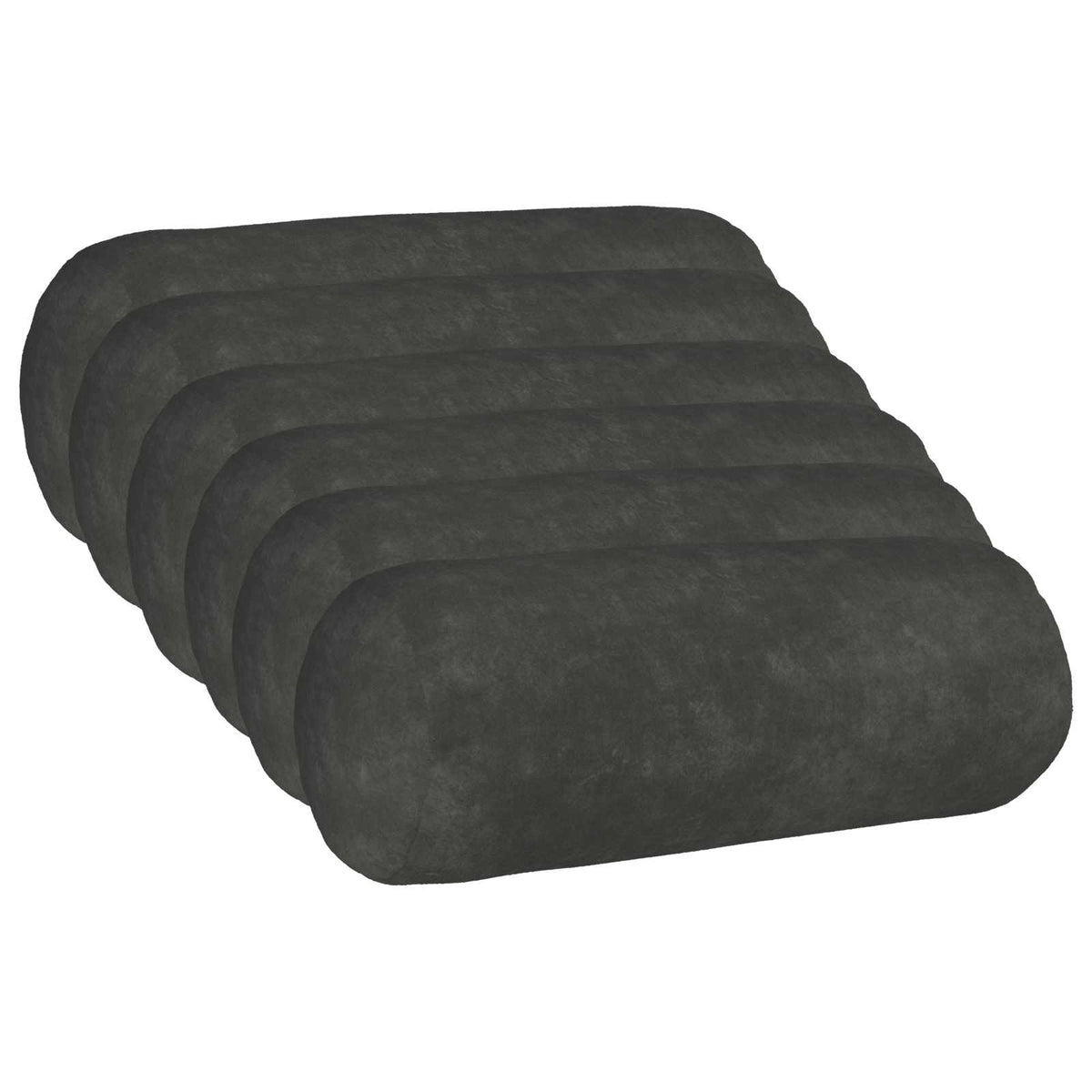 vidaXL Poszewka na poduszkę 6 pcs HEERLEN antracytowy Ø 15 x 40 cm
