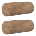 vidaXL Poszewka na poduszkę 2 pcs HEERLEN Ciemnoszary Ø 15 x 40 cm