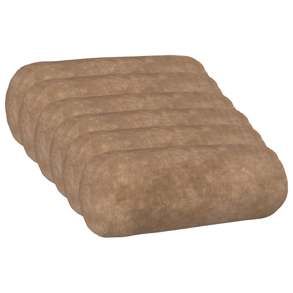 vidaXL Poszewka na poduszkę 6 pcs HEERLEN Ciemnoszary Ø 15 x 40 cm