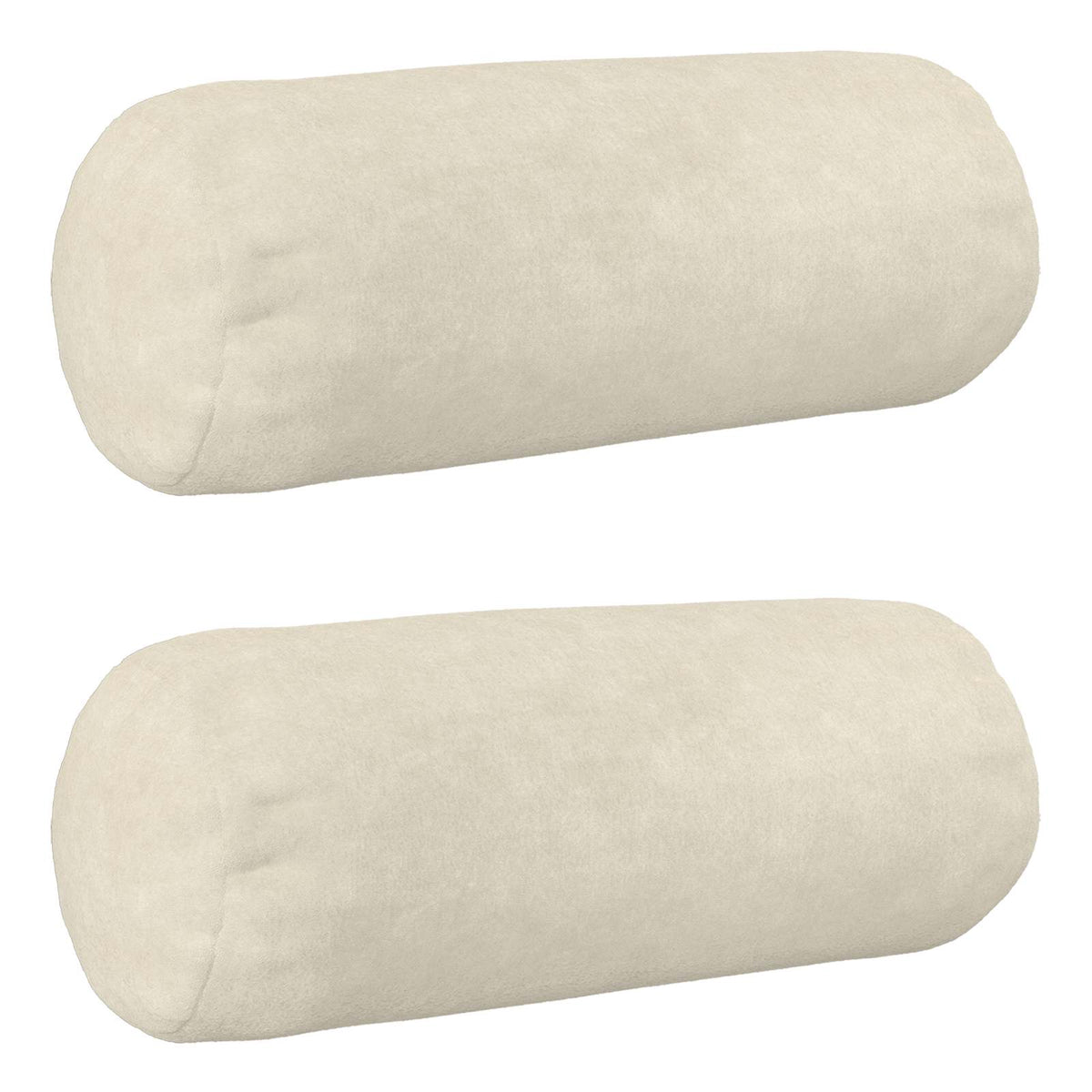 vidaXL Poszewka na poduszkę 2 pcs HEERLEN kremowy Ø 15 x 40 cm