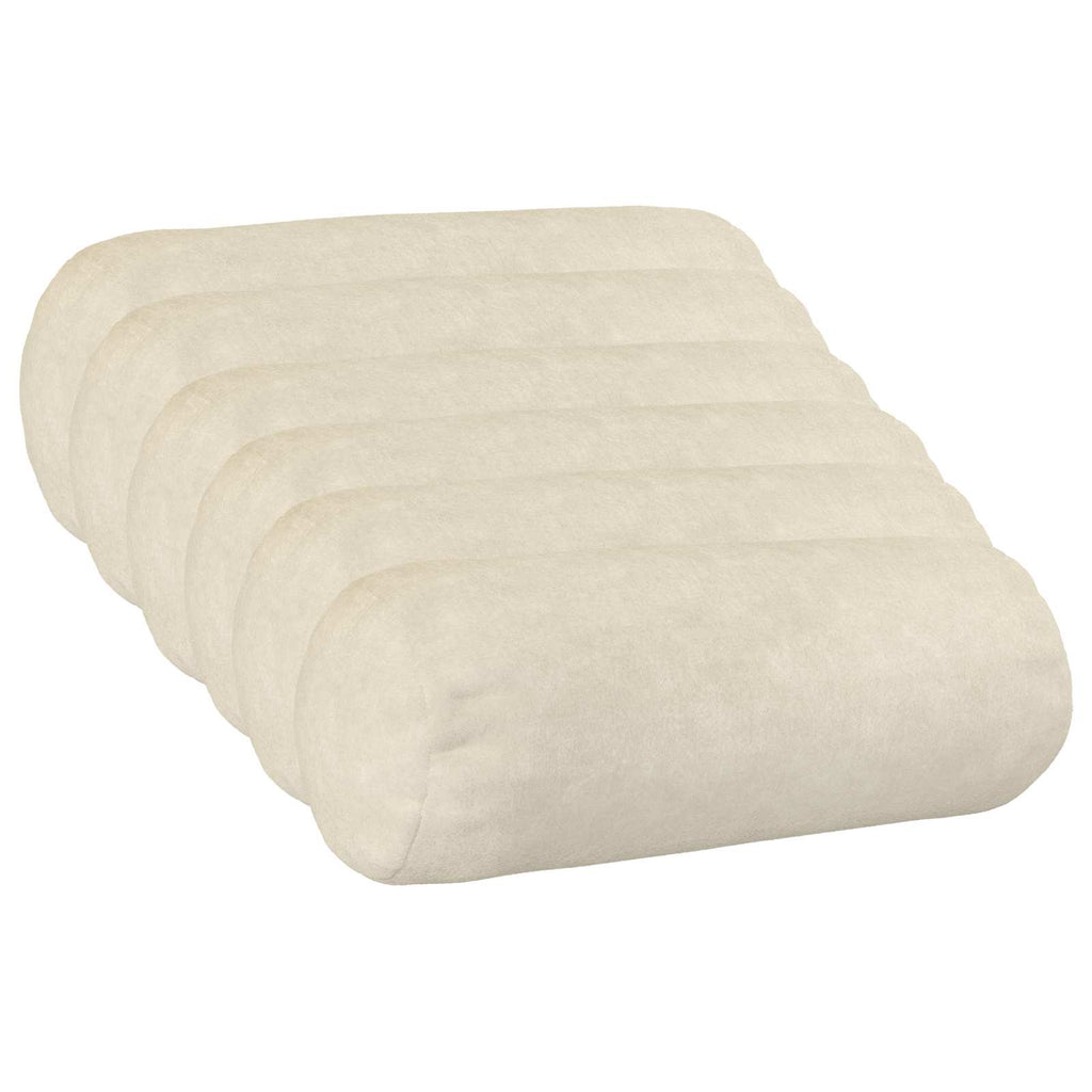 vidaXL Poszewka na poduszkę 6 pcs HEERLEN kremowy Ø 15 x 40 cm